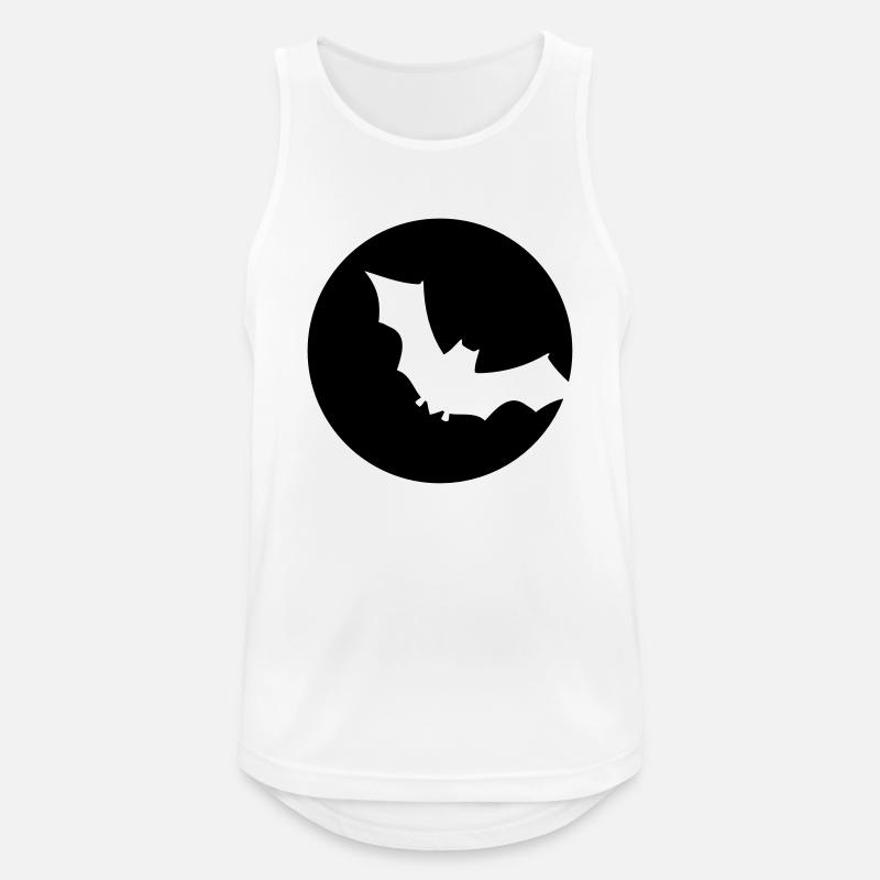 Fledermaus - Männer Tank Top atmungsaktiv - Weiß
