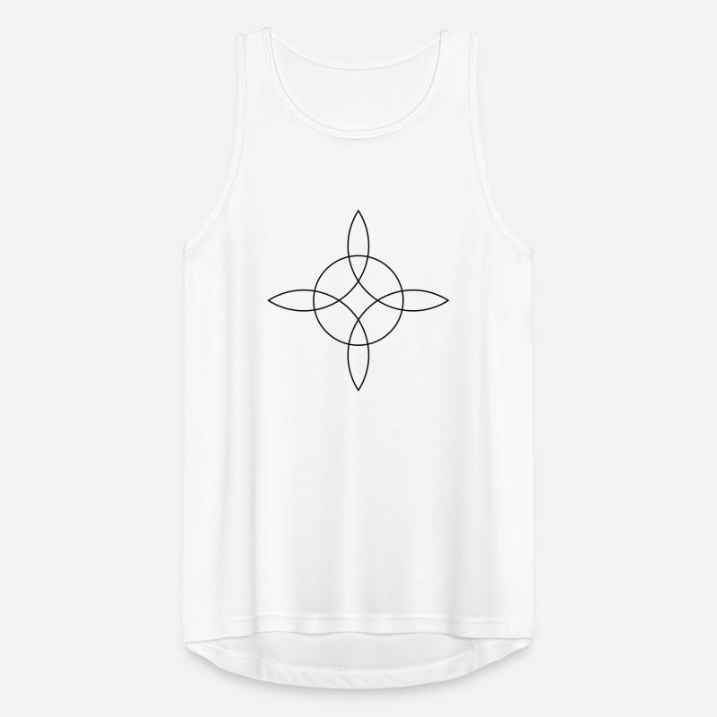 Witch`s Knot, Binds the 4 elements, Magical symbol Men's Breathable Tank Top
