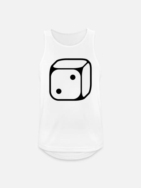 2-cube (two / 1C) - Men's Breathable Tank Top - white