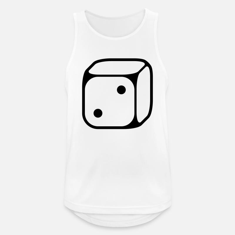 2-cube (two / 1C) - Men's Breathable Tank Top - white