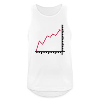 Diagramm - Männer Tank Top atmungsaktiv - Weiß - Vorne - Nick (188cm)