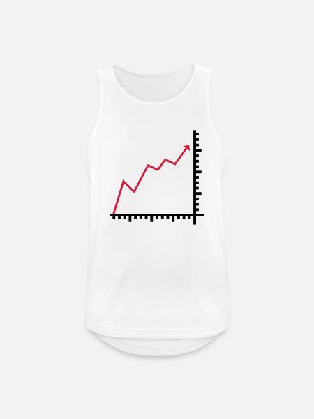 Diagramm - Männer Tank Top atmungsaktiv - Weiß