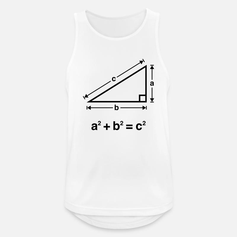 Pythagorean Theorem Mathematics - Männer Tank Top atmungsaktiv - Weiß