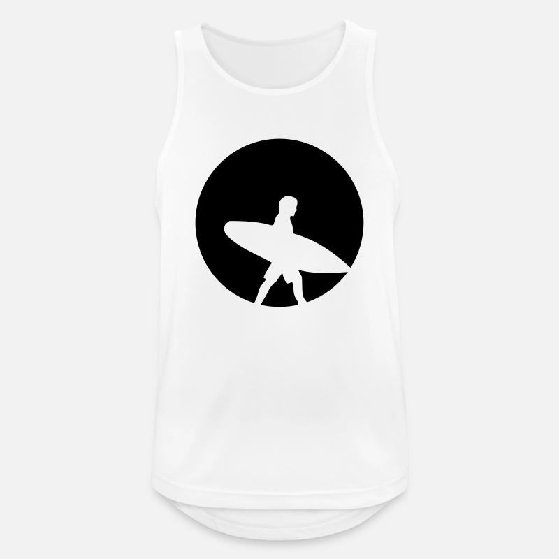 Surfer - Men's Breathable Tank Top - white