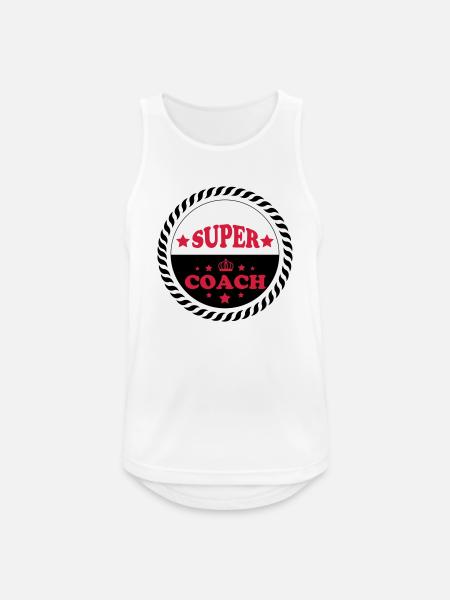 Super coach - Men's Breathable Tank Top - white