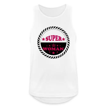 Super woman - Débardeur respirant Homme - blanc - Devant - Nick (188cm)