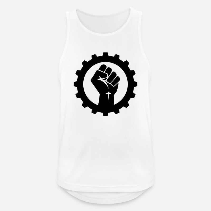 EBM Logo 19 (Vector) - Männer Tank Top atmungsaktiv - Weiß