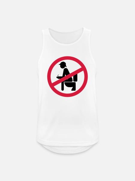 no shit sherlock - Men's Breathable Tank Top - white