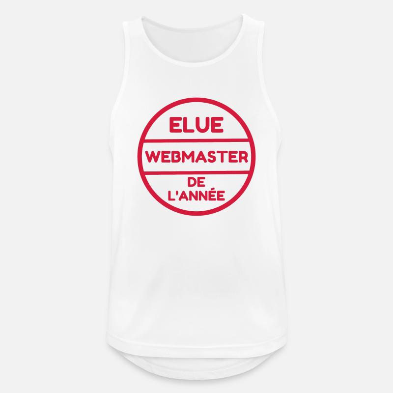 Webmaster Internet Web Geek Website - Men's Breathable Tank Top - white