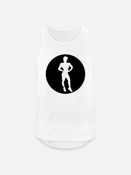 muscle girl fitness - Männer Tank Top atmungsaktiv - Weiß