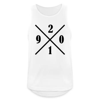 2019 - Männer Tank Top atmungsaktiv - Weiß - Vorne - Nick (188cm)
