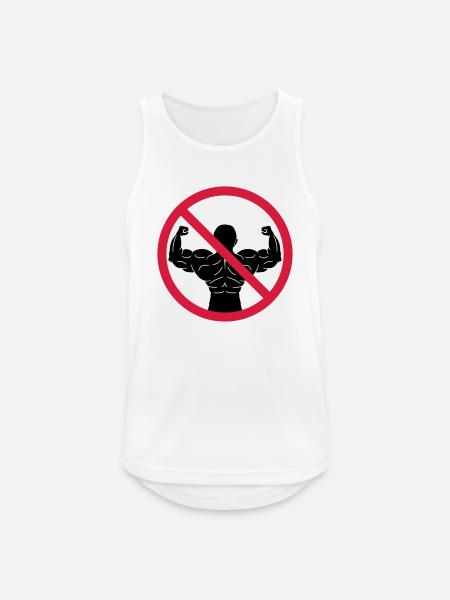 No bodybuilders banned - Men's Breathable Tank Top - white