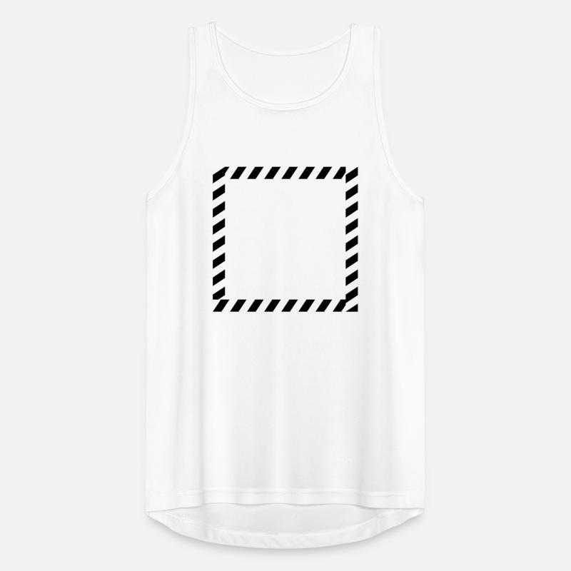 Shield frame caution tape Men's Breathable Tank Top