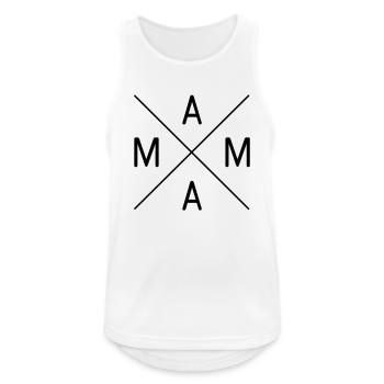 mummy - Men's Breathable Tank Top - white - Front - Nick (188cm)