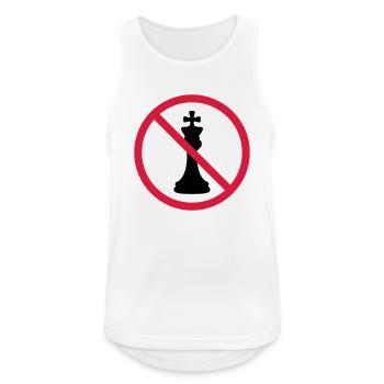 No Chess King - Men's Breathable Tank Top - white - Front - Nick (188cm)