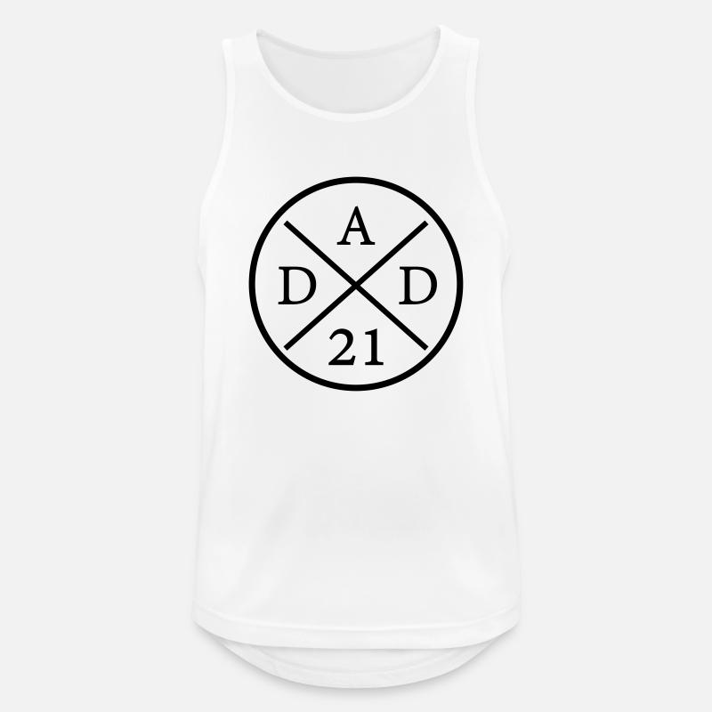 dad 21 - Männer Tank Top atmungsaktiv - Weiß