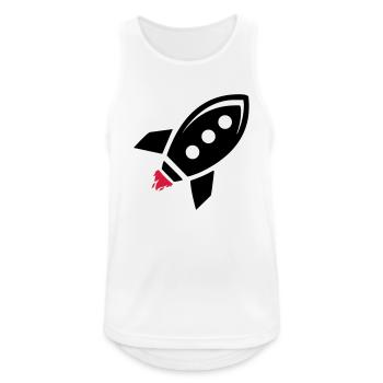 Rocket - Men's Breathable Tank Top - white - Front - Nick (188cm)