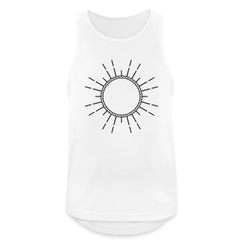 Nautical symbol logo frame vector design - Men's Breathable Tank Top - white - Front - Nick (188cm)