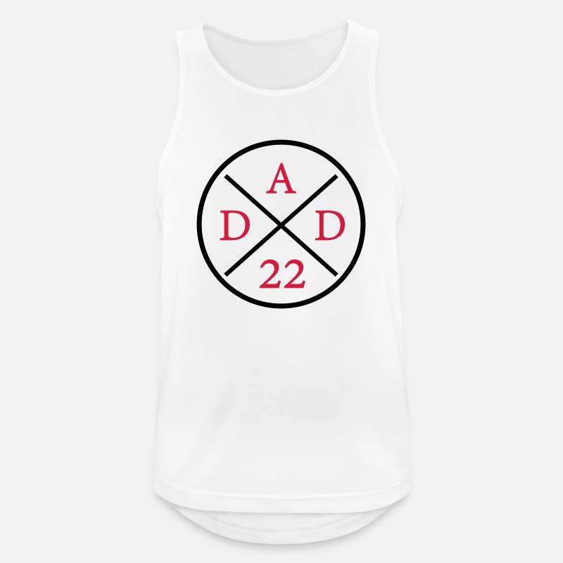 dad 22 - Männer Tank Top atmungsaktiv - Weiß