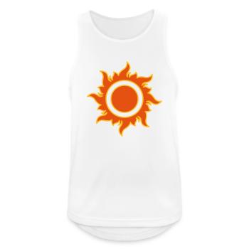 Soleil radieux Miss Sunshine Étoiles d’été Stars - Débardeur respirant Homme - blanc - Devant - Nick (188cm)