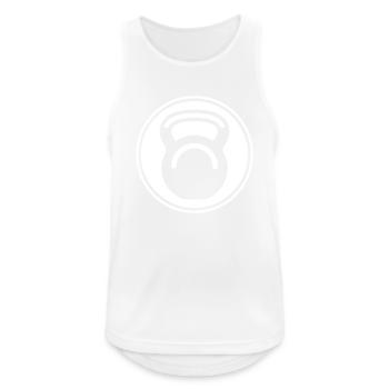 Hantel gewichte icon - Männer Tank Top atmungsaktiv - Weiß - Vorne - Nick (188cm)