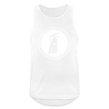 Fire extinguisher symbol - Men's Breathable Tank Top - white - Front - Nick (188cm)