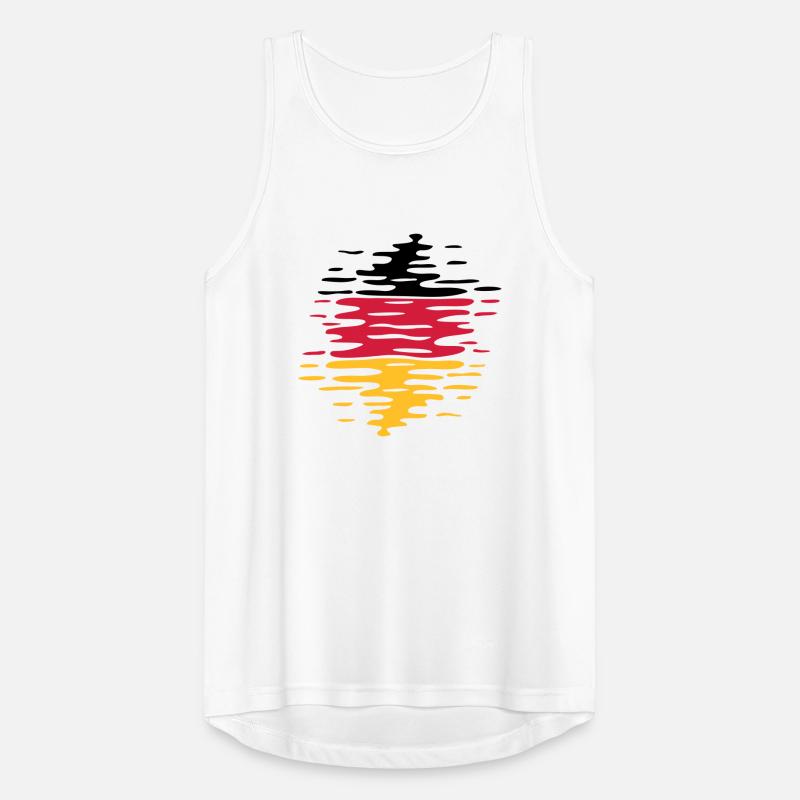 Vagues du drapeau allemand Débardeur respirant Homme