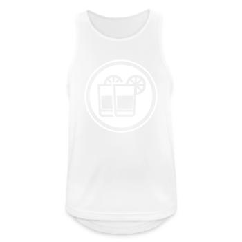 Cocktail Icon - Männer Tank Top atmungsaktiv - Weiß - Vorne - Nick (188cm)