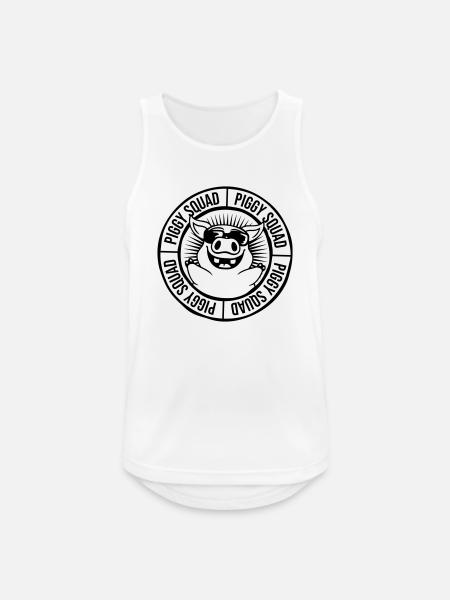 Ring Piggy Squad Team - Men's Breathable Tank Top - white