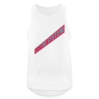 Socialism fuck the system - Men's Breathable Tank Top - white - Front - Nick (188cm)