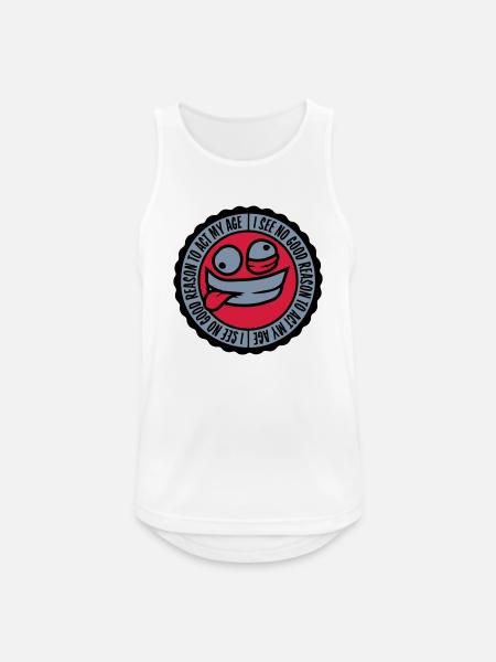 to act my age - Men's Breathable Tank Top - white
