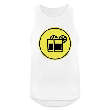 Cocktail Icon - Männer Tank Top atmungsaktiv - Weiß - Vorne - Nick (188cm)