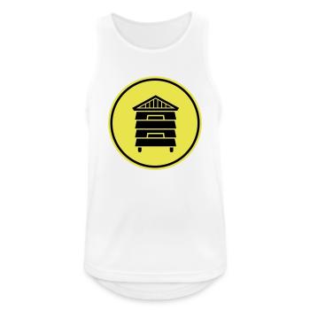 Honig Imker - Männer Tank Top atmungsaktiv - Weiß - Vorne - Nick (188cm)