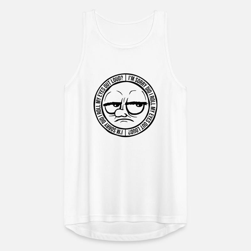 Roll My Eyes Out Men's Breathable Tank Top