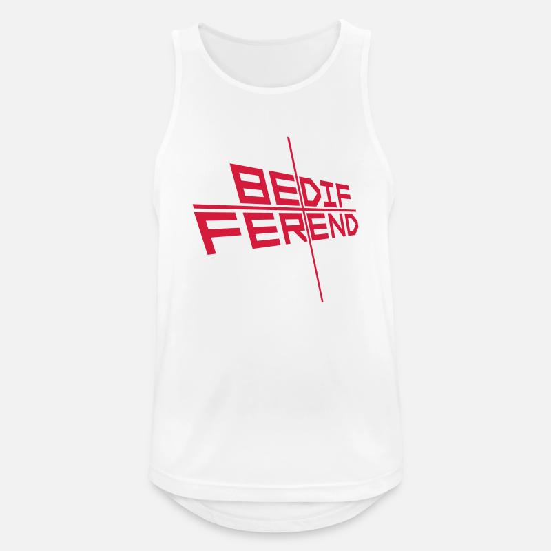 Be different Logo Design - Männer Tank Top atmungsaktiv - Weiß