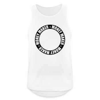 Ring Money Maker Dollar - Männer Tank Top atmungsaktiv - Weiß - Vorne - Nick (188cm)
