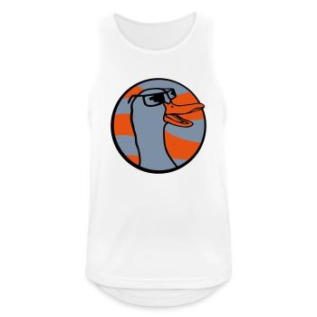 Circle Logo Sunglasses Goose - Men's Breathable Tank Top - white - Front - Nick (188cm)
