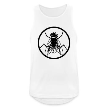Logo housefly small house fly - Men's Breathable Tank Top - white - Front - Nick (188cm)