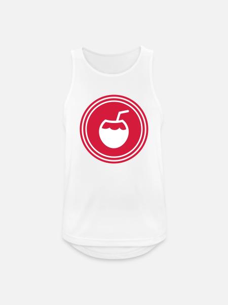 Coconut Icon Icon - Men's Breathable Tank Top - white