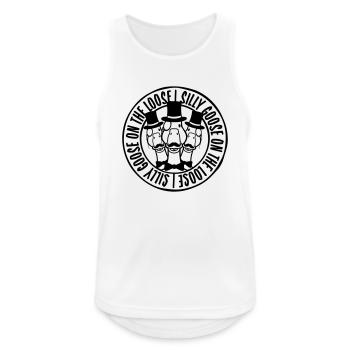 goose on the loose - Men's Breathable Tank Top - white - Front - Nick (188cm)