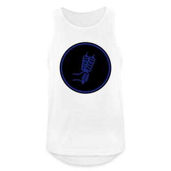 Spieß grill Icon - Männer Tank Top atmungsaktiv - Weiß - Vorne - Nick (188cm)