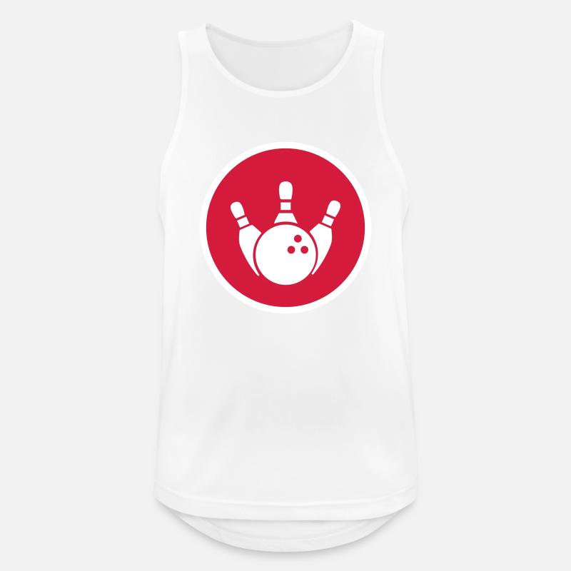 Bowling Cone Icon - Men's Breathable Tank Top - white