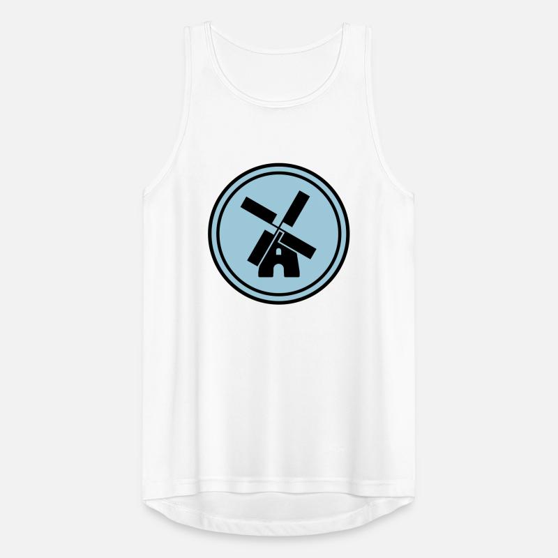 Windmill Circle Men's Breathable Tank Top