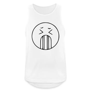 Emoji sketch passed black - Men's Breathable Tank Top - white - Front - Nick (188cm)