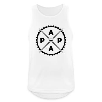 Dad - Men's Breathable Tank Top - white - Front - Nick (188cm)