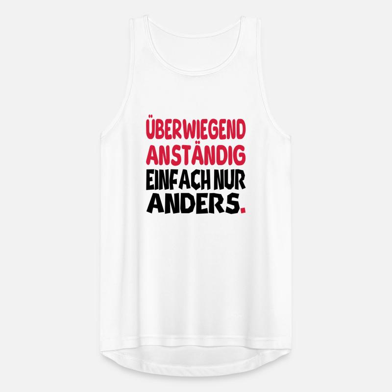 Anständig einfach nur anders II Männer Tank Top atmungsaktiv