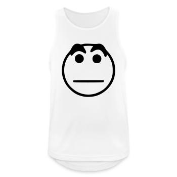 Emoji sketch neutral black - Men's Breathable Tank Top - white - Front - Nick (188cm)