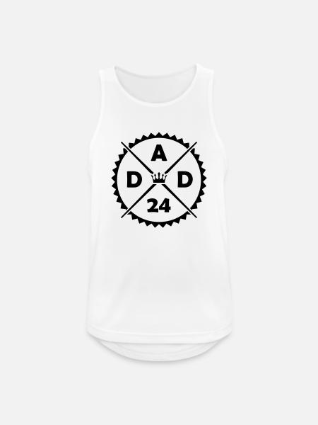 dad 24 - Men's Breathable Tank Top - white