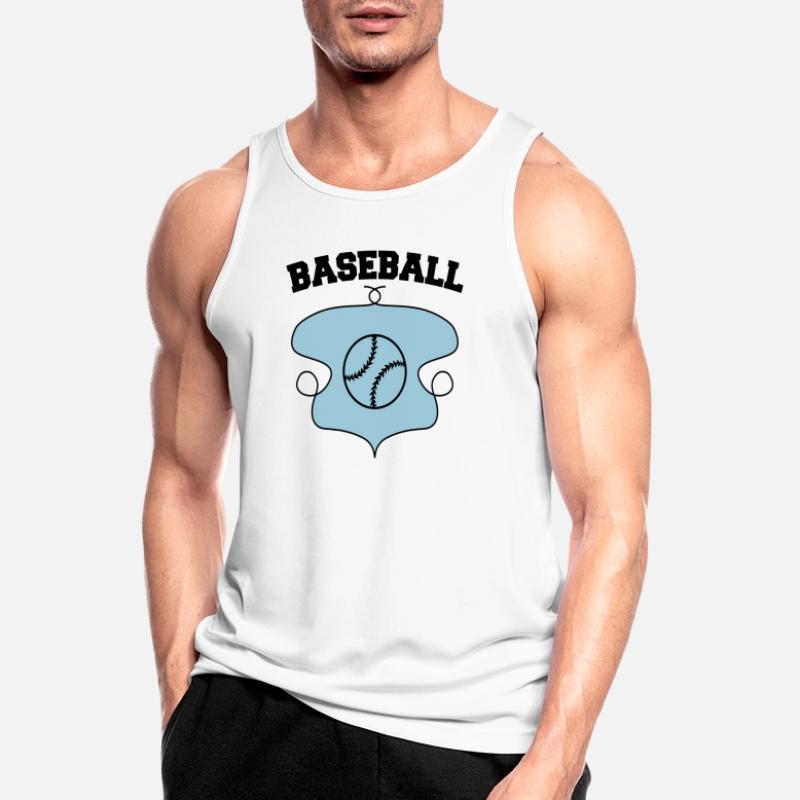 Conception d’écusson de baseball 2 Débardeur respirant Homme