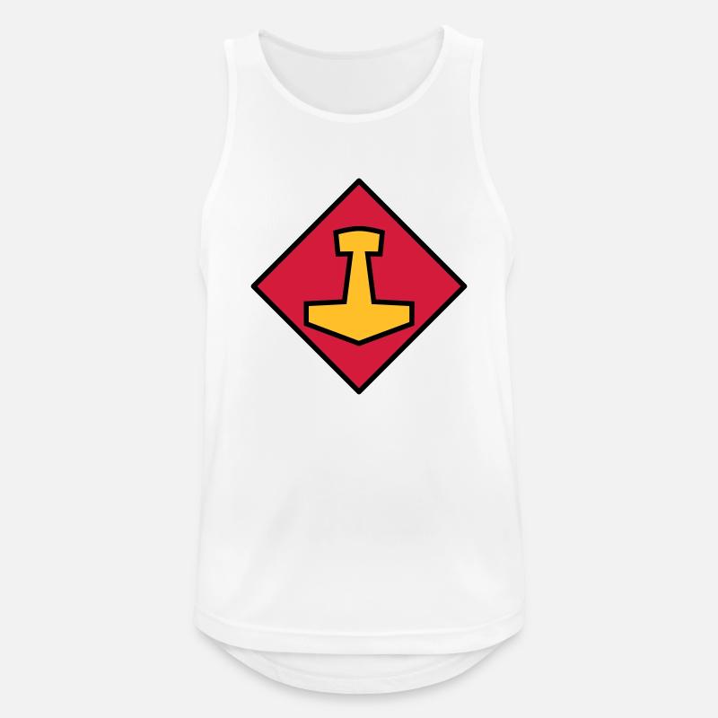 Mjölnir - Men's Breathable Tank Top - white